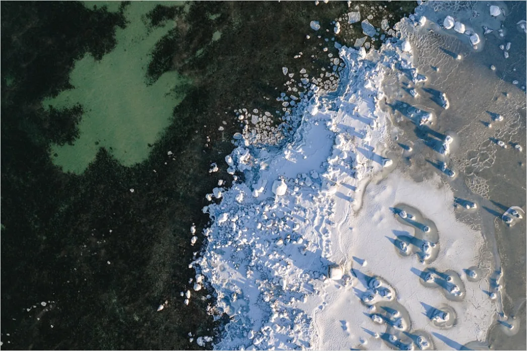 Detail Aerial Ice Patterns Number 15