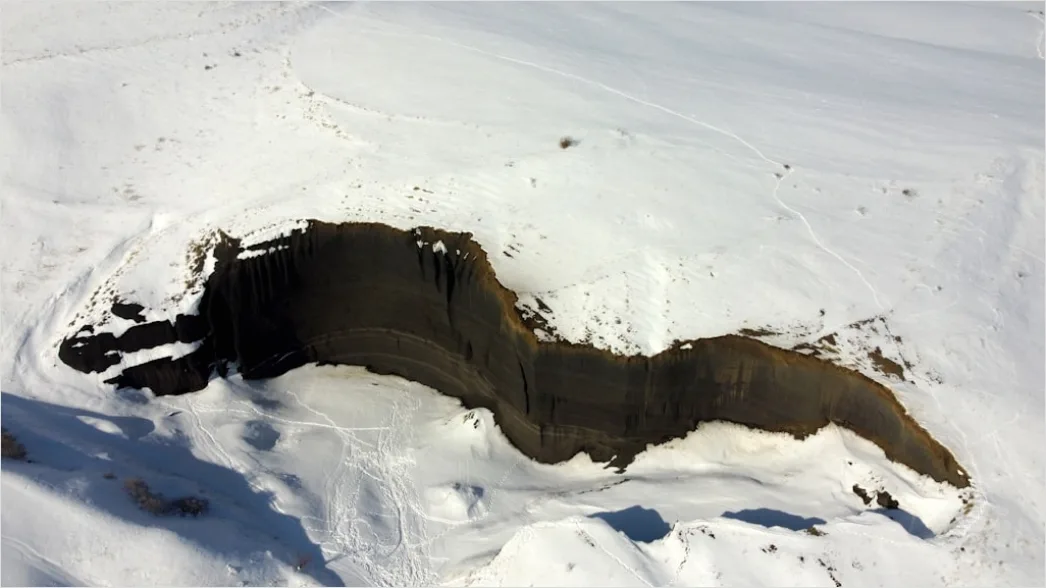 Detail Aerial Ice Patterns Number 16