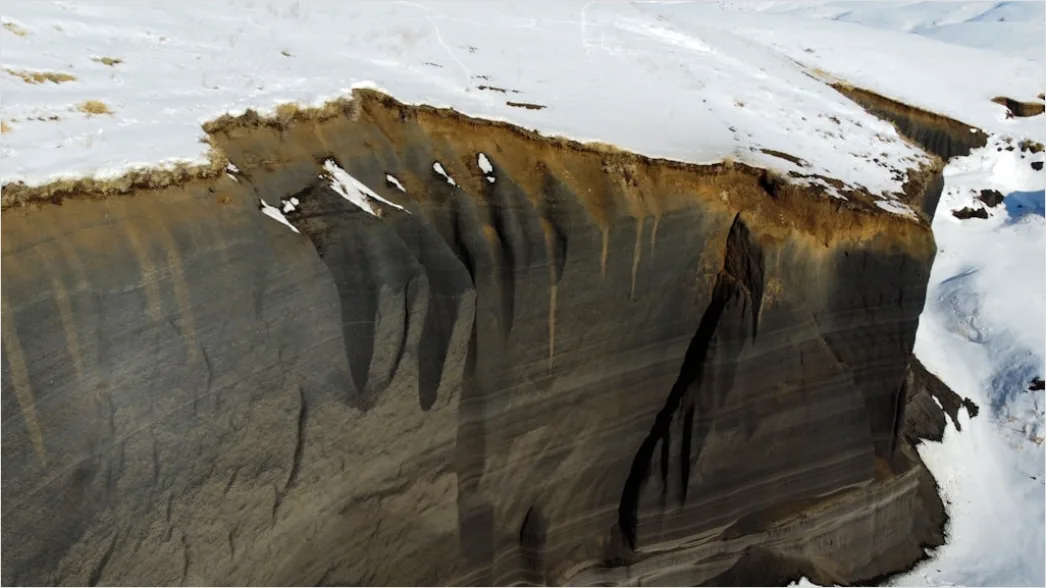 Detail Aerial Ice Patterns Number 17