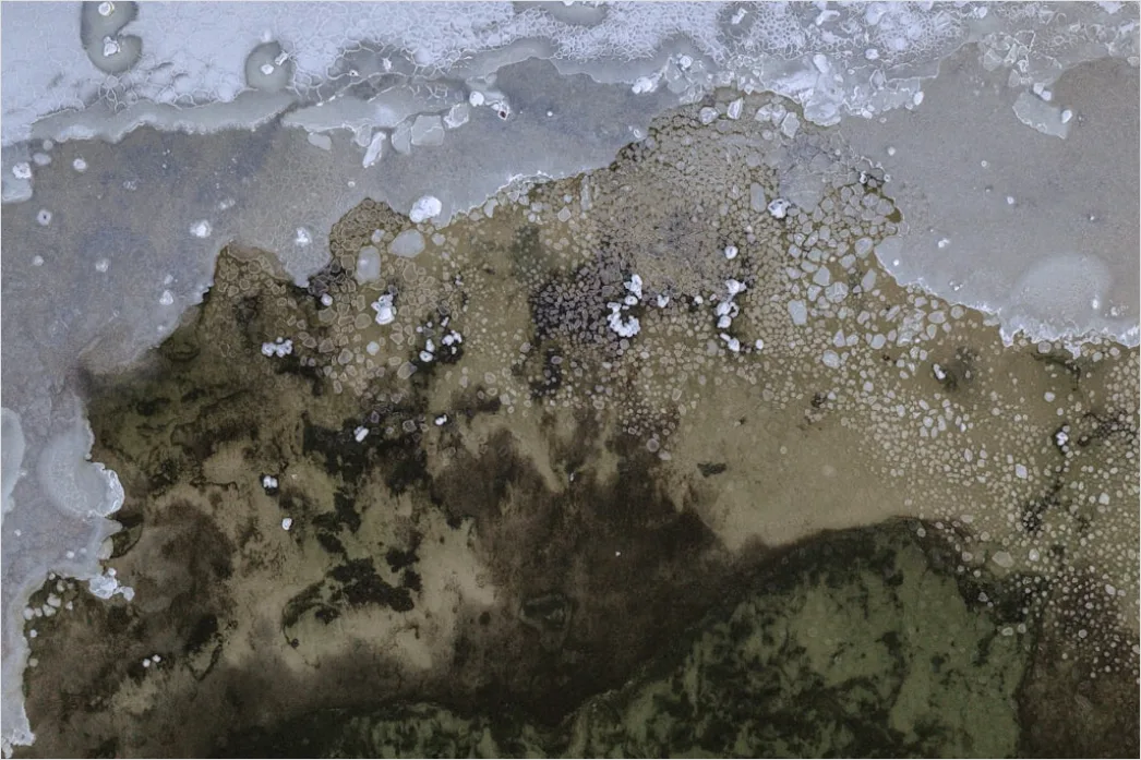 Detail Aerial Ice Patterns Number 19