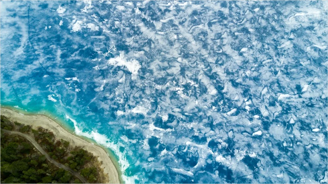 Detail Aerial Ice Patterns Number 3