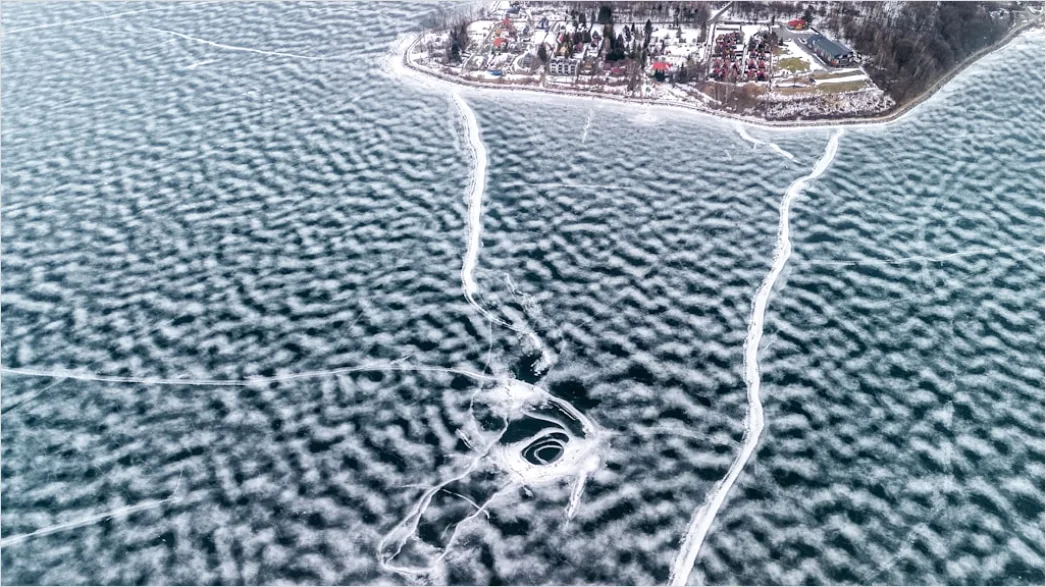 Detail Aerial Ice Patterns Number 5