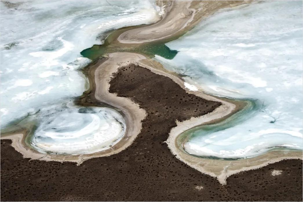 Detail Aerial Ice Patterns Number 7