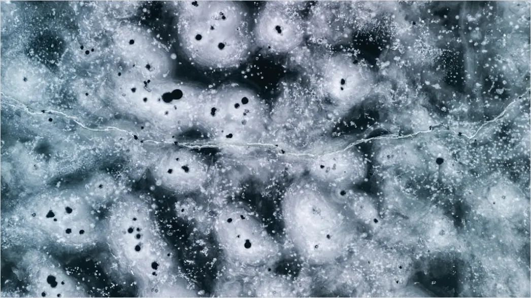 Detail Aerial Ice Patterns Number 8