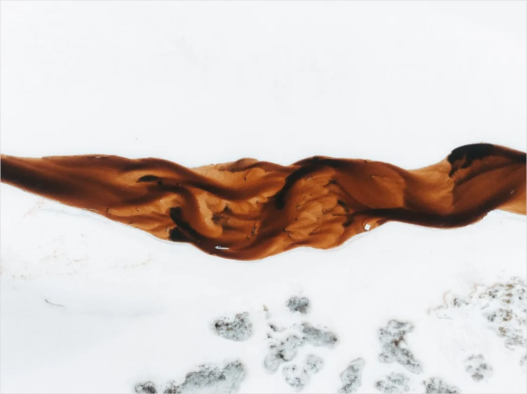 Detail Aerial Ice Patterns Number 9