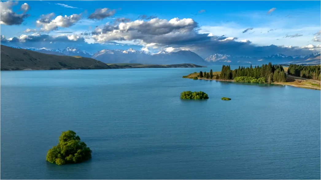 Detail Aerial Lake From Above Number 20
