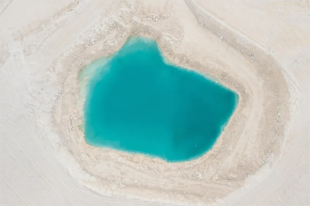 Detail Aerial Lake From Above Number 7