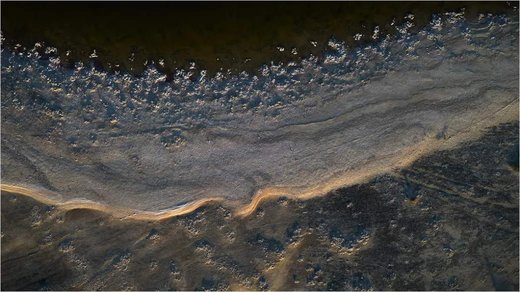 Detail Aerial Lake Shore Number 3