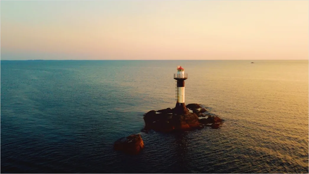 Detail Aerial Lighthouse From Above Number 2