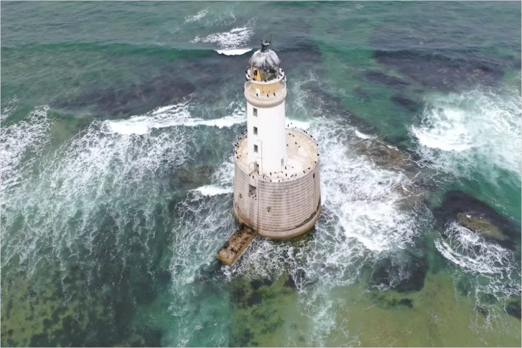 Detail Aerial Lighthouse From Above Number 12