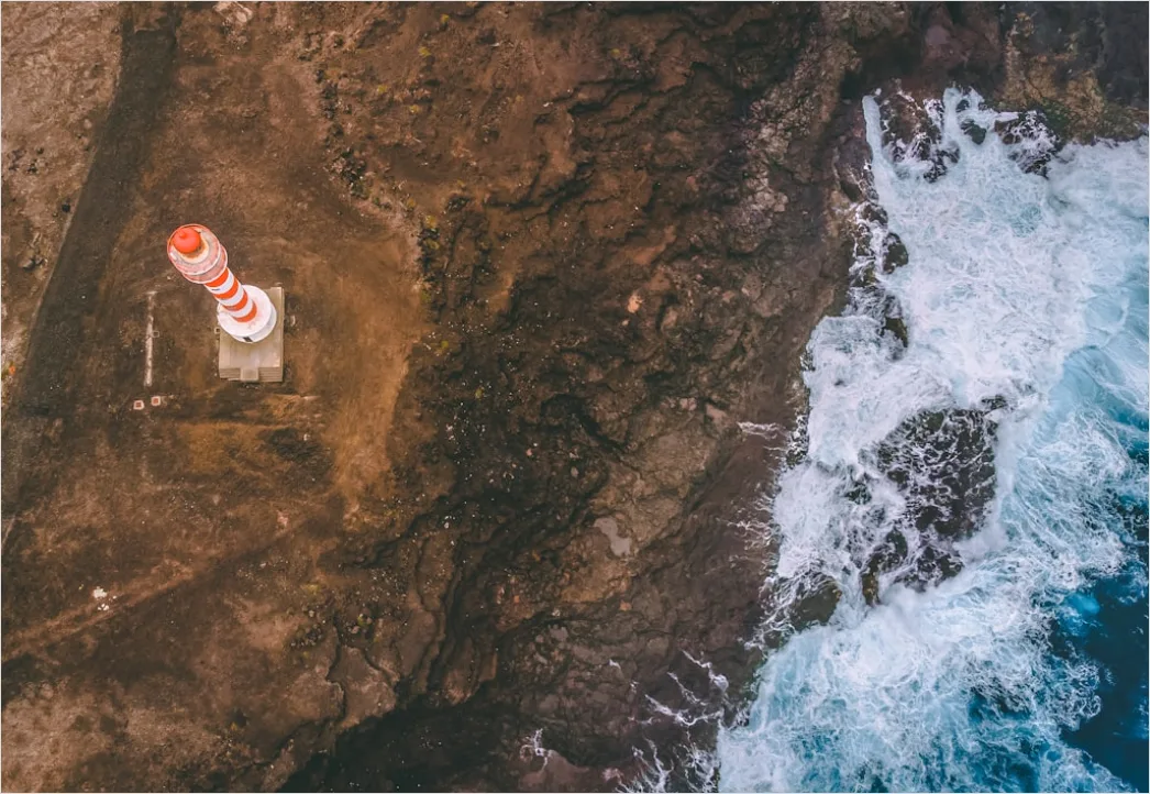 Detail Aerial Lighthouse From Above Number 18