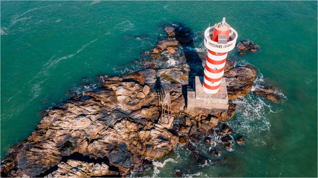Detail Aerial Lighthouse From Above Number 20