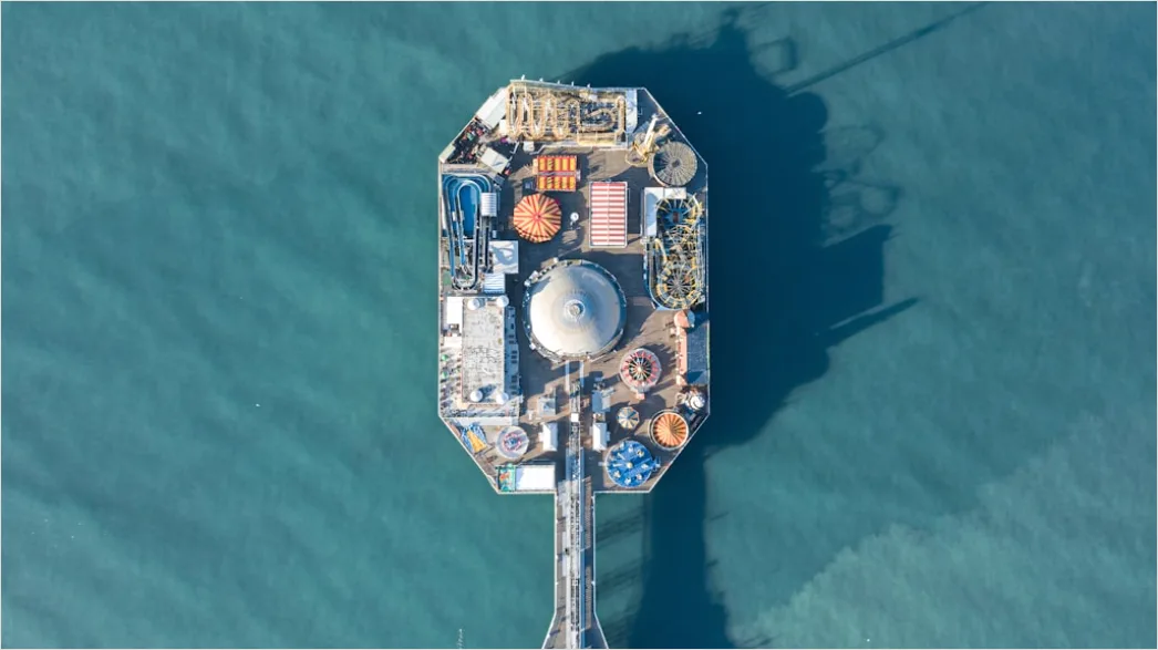 Detail Aerial Offshore Platforms Number 16