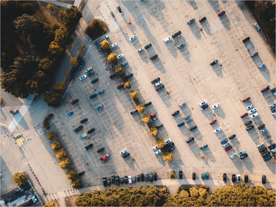 Detail Aerial Parking Lot Full Number 15
