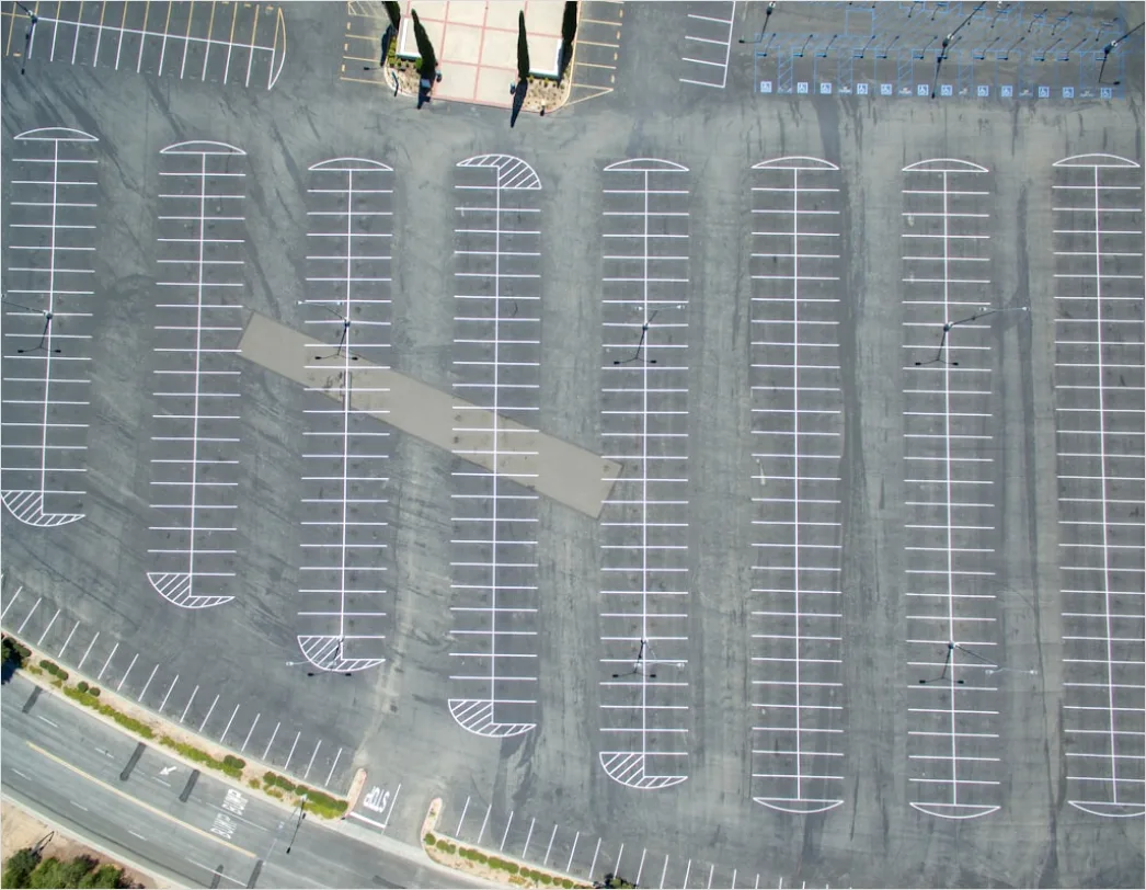 Detail Aerial Parking Lot Full Number 16