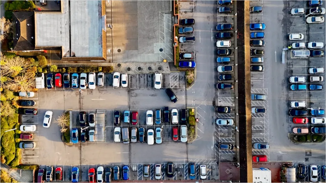 Detail Aerial Parking Lot Full Number 18