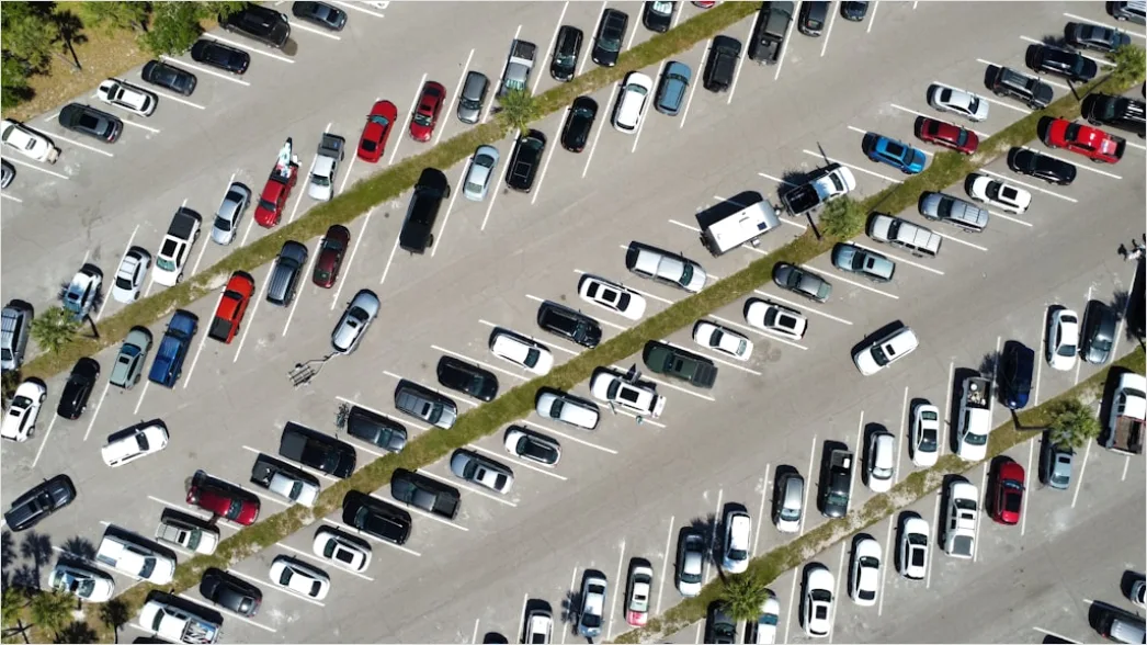 Detail Aerial Parking Lot Full Number 19
