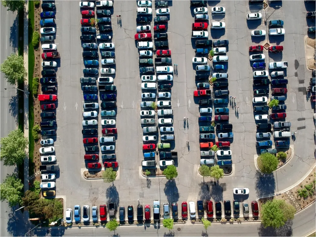 Detail Aerial Parking Lot Full Number 4