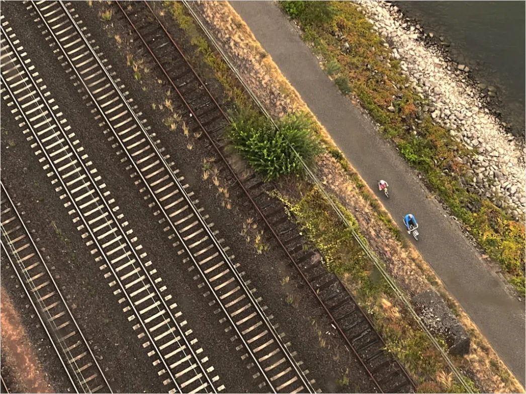 Detail Aerial Railway From Above Number 14