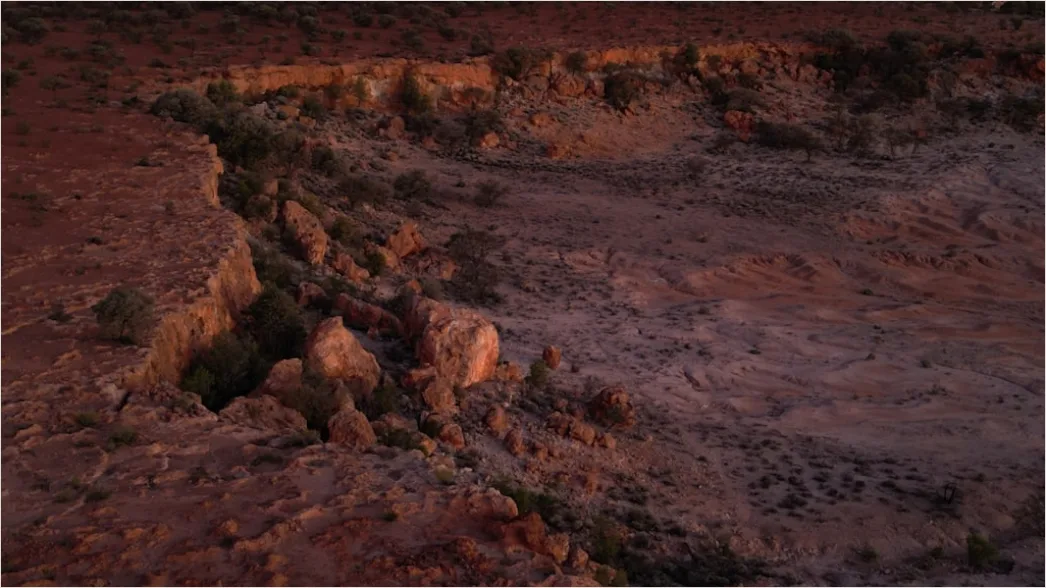 Detail Aerial Rocky Desert Landscape Number 11