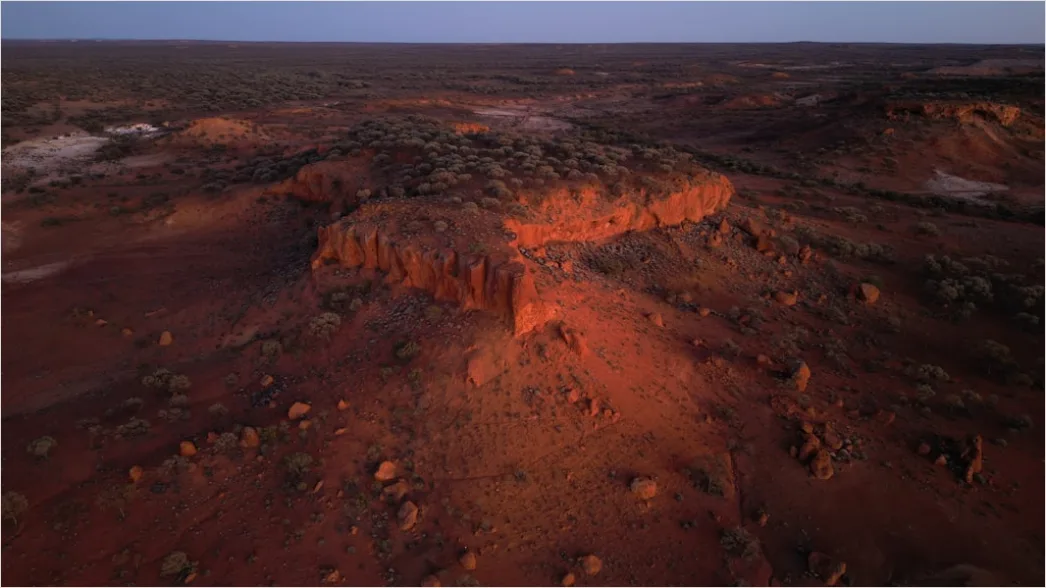 Detail Aerial Rocky Desert Landscape Number 12