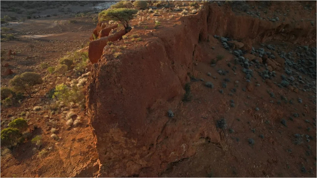 Detail Aerial Rocky Desert Landscape Number 19