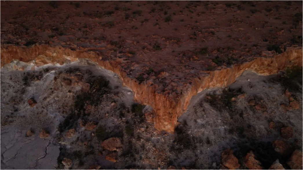 Detail Aerial Rocky Desert Landscape Number 6