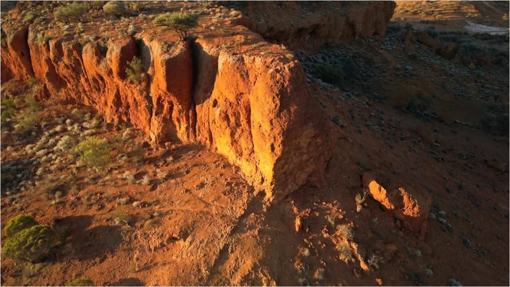 Detail Aerial Rocky Desert Landscape Number 9