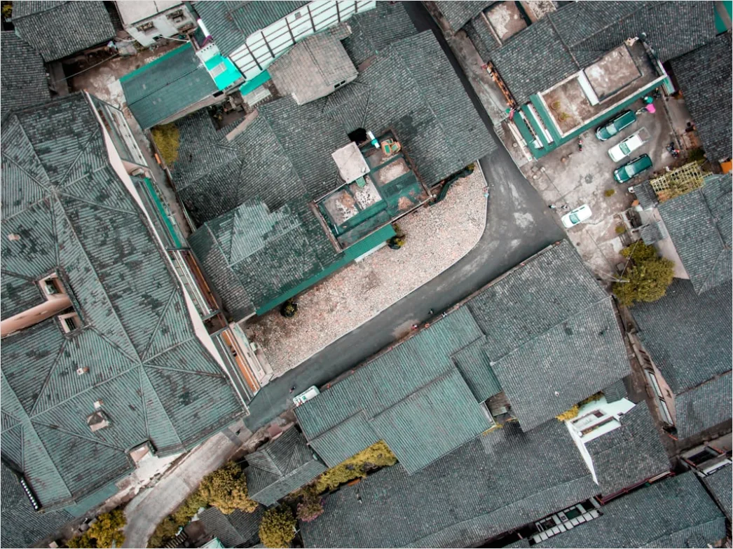 Detail Aerial Rooftop Texture Number 11