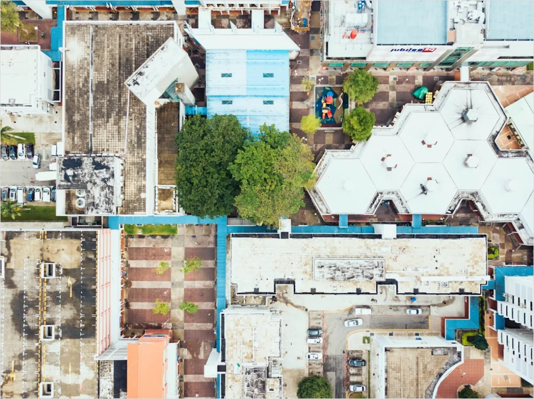 Detail Aerial Rooftop Texture Number 12