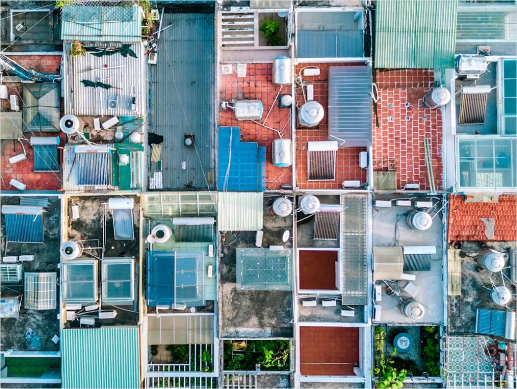 Detail Aerial Rooftop Texture Number 3
