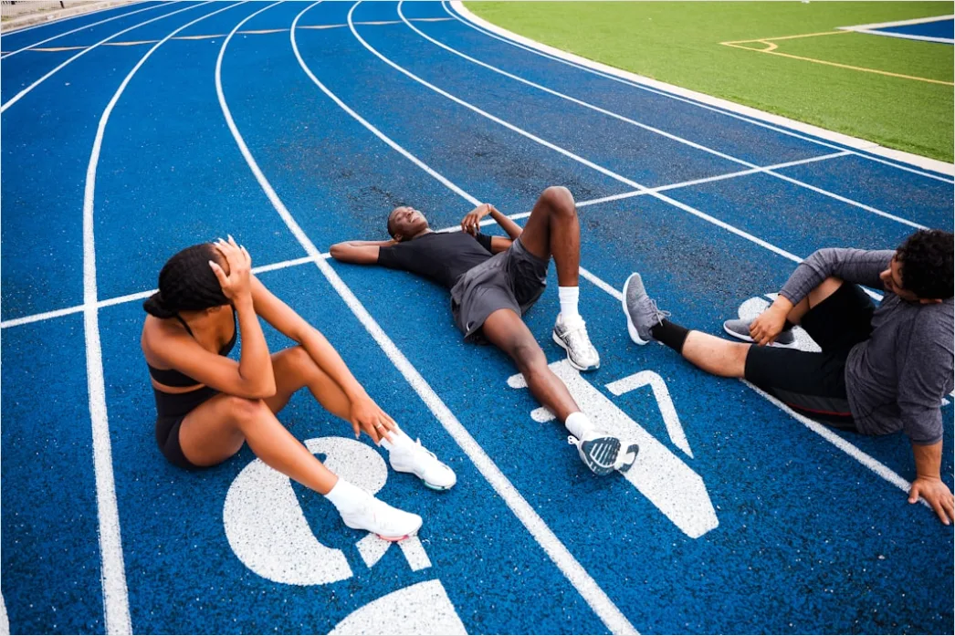 Detail Aerial Runners Track Stadium Number 19
