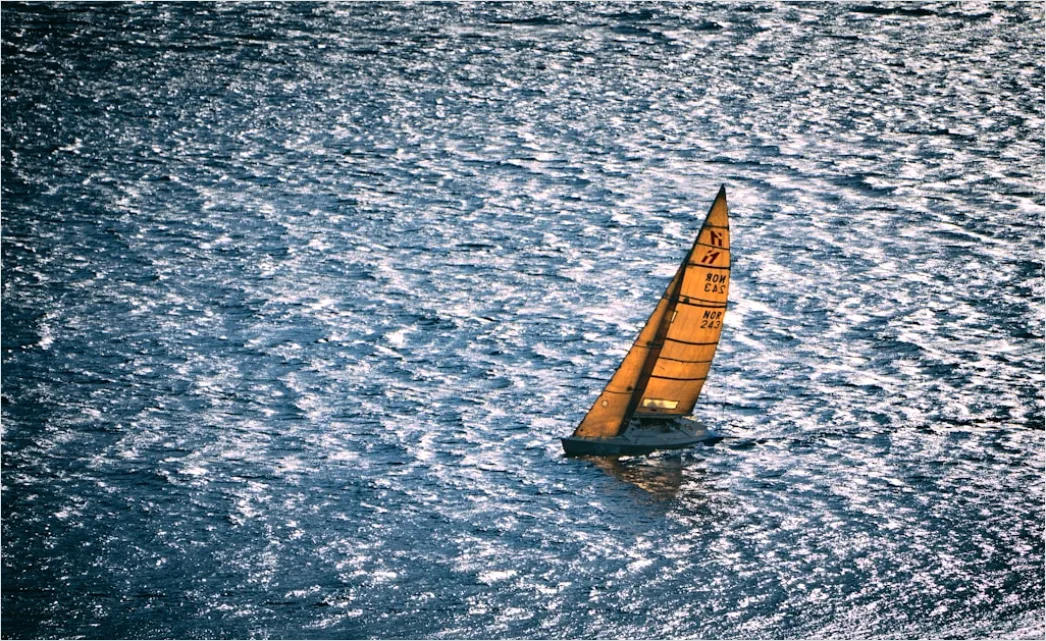 Detail Aerial Sailboat From Above Number 14