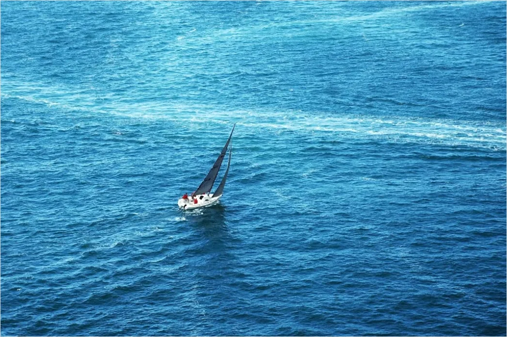 Detail Aerial Sailboat From Above Number 15