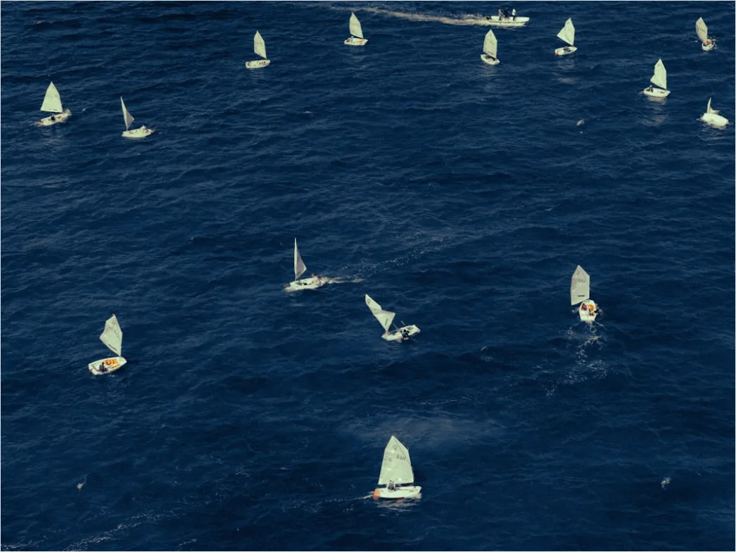 Detail Aerial Sailboat From Above Number 16