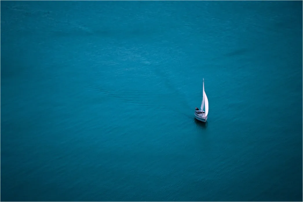 Detail Aerial Sailboat From Above Number 18