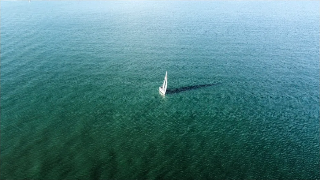 Detail Aerial Sailboat From Above Number 20