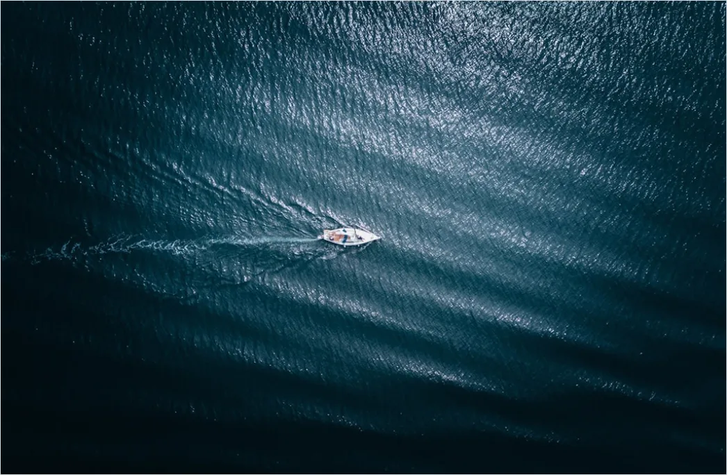 Detail Aerial Sailboat From Above Number 3