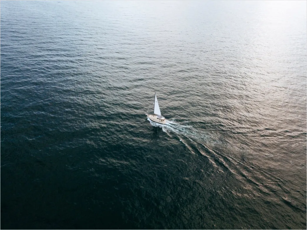 Detail Aerial Sailboat From Above Number 4