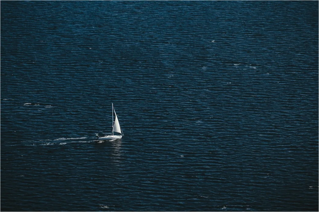 Detail Aerial Sailboat From Above Number 5