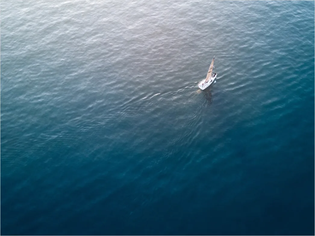 Detail Aerial Sailboat From Above Number 6