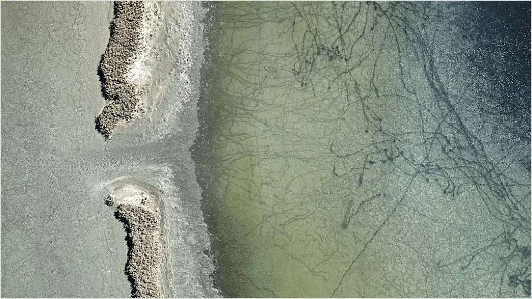 Detail Aerial Salt Lake Patterns Number 11