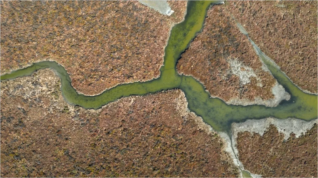 Detail Aerial Salt Lake Patterns Number 17