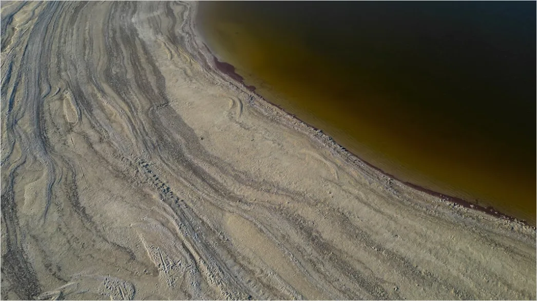 Detail Aerial Salt Lake Patterns Number 3