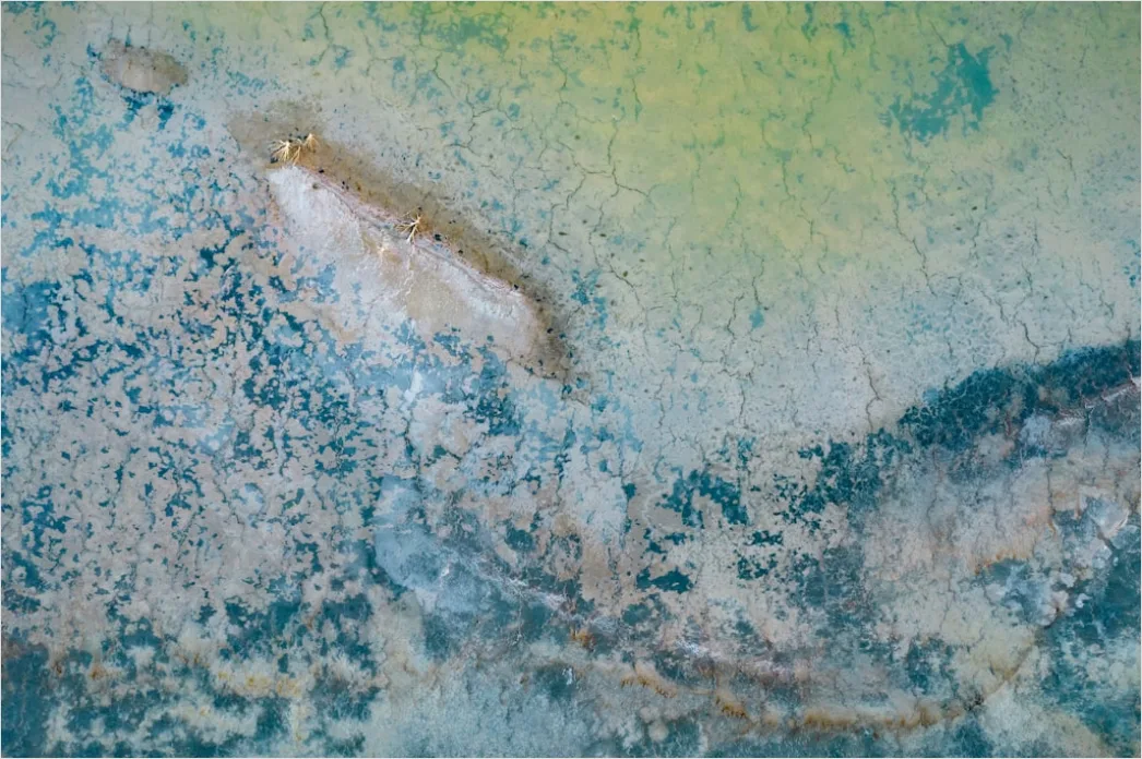 Detail Aerial Salt Lake Patterns Number 4