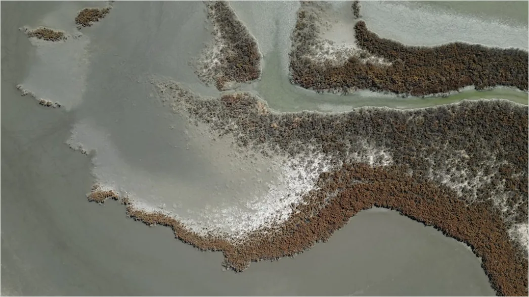 Detail Aerial Salt Lake Patterns Number 6