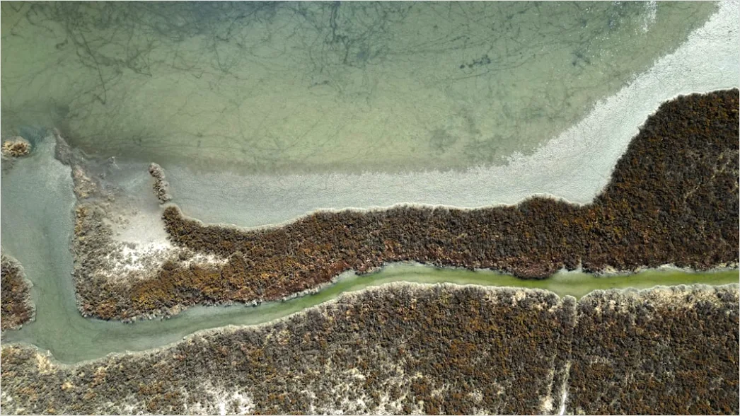Detail Aerial Salt Lake Patterns Number 7