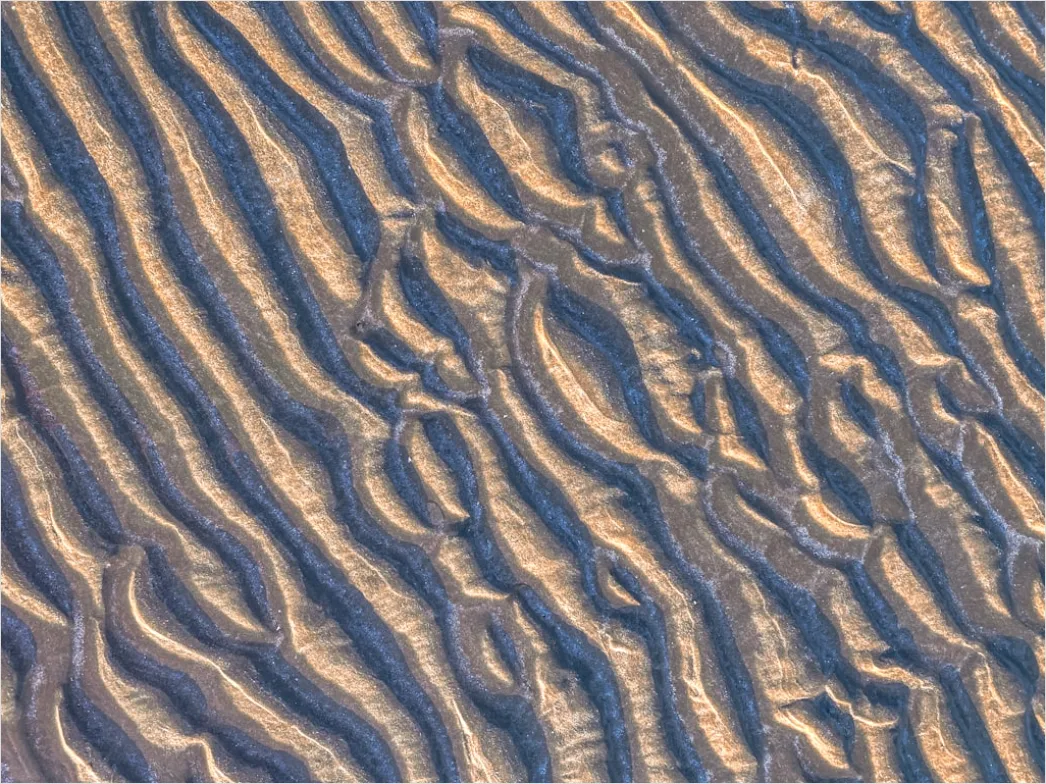 Detail Aerial Sand Dune Patterns Number 12