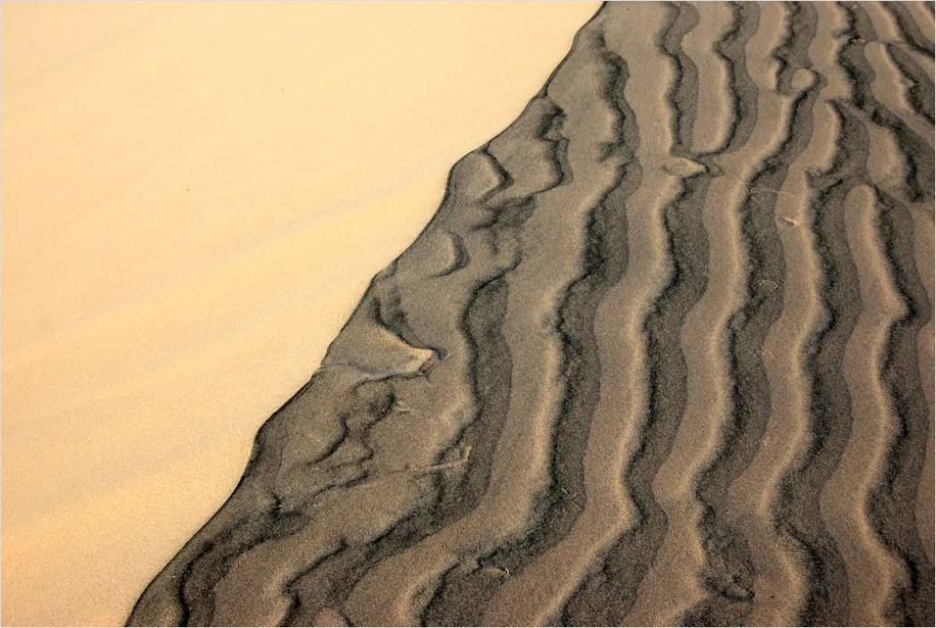Detail Aerial Sand Dune Patterns Number 15