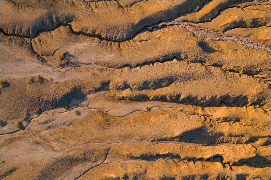 Detail Aerial Sand Dune Patterns Number 16